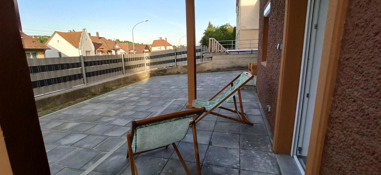 2 Zimmerwohnung - Kueche - Wlan - Oeffentliche Parkplaetze Blaustein Bagian luar foto